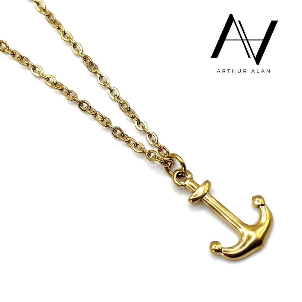 Anchor Necklace (Gold) | Arthur Alan Jewelry